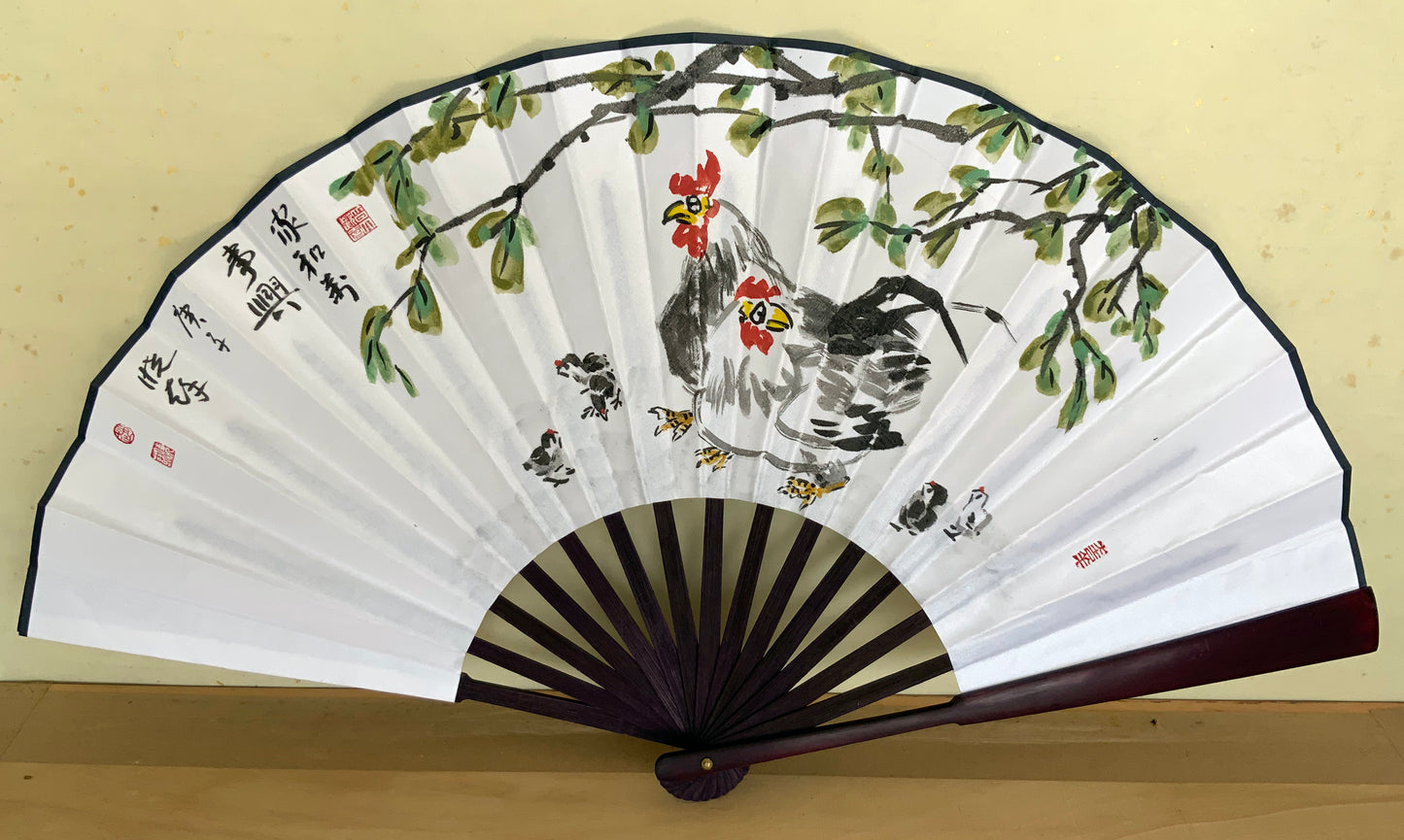 Fan Painting:The Nest in Full Spring